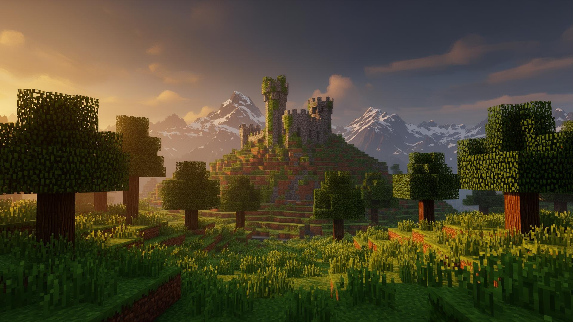 Minecraft world panorama